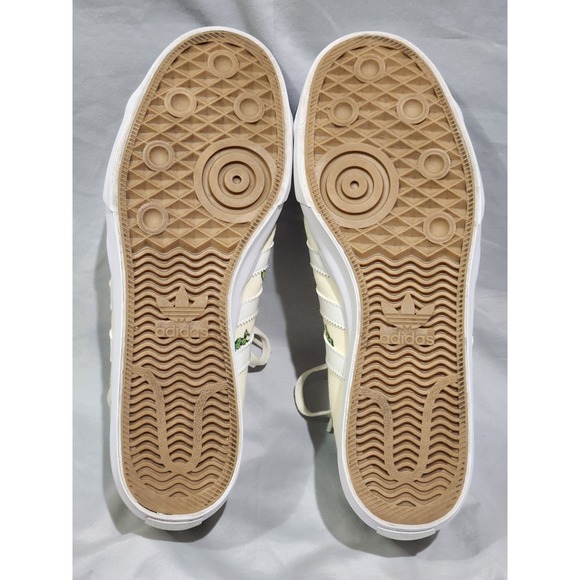 Adidas‎ Matchcourt Cactus Embroidered Skate Shoes Cream White Mens 10.5 - Picture 8 of 9